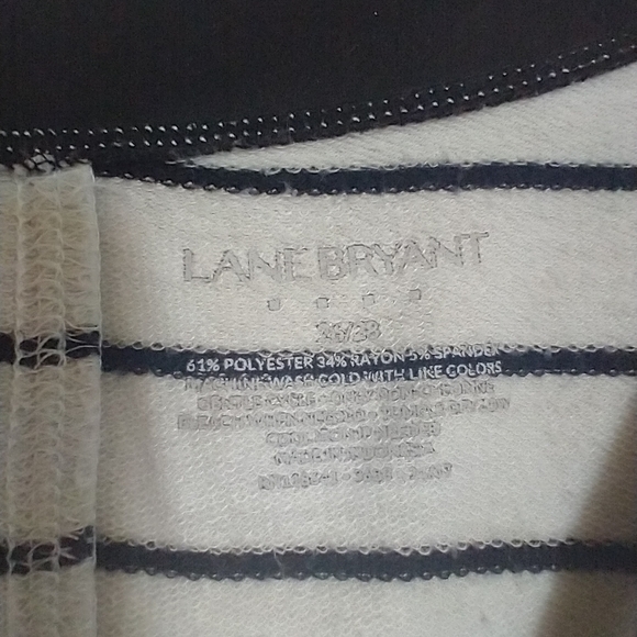Lane Bryant Long Sleeved Striped Tunic Top - Picture 2 of 3